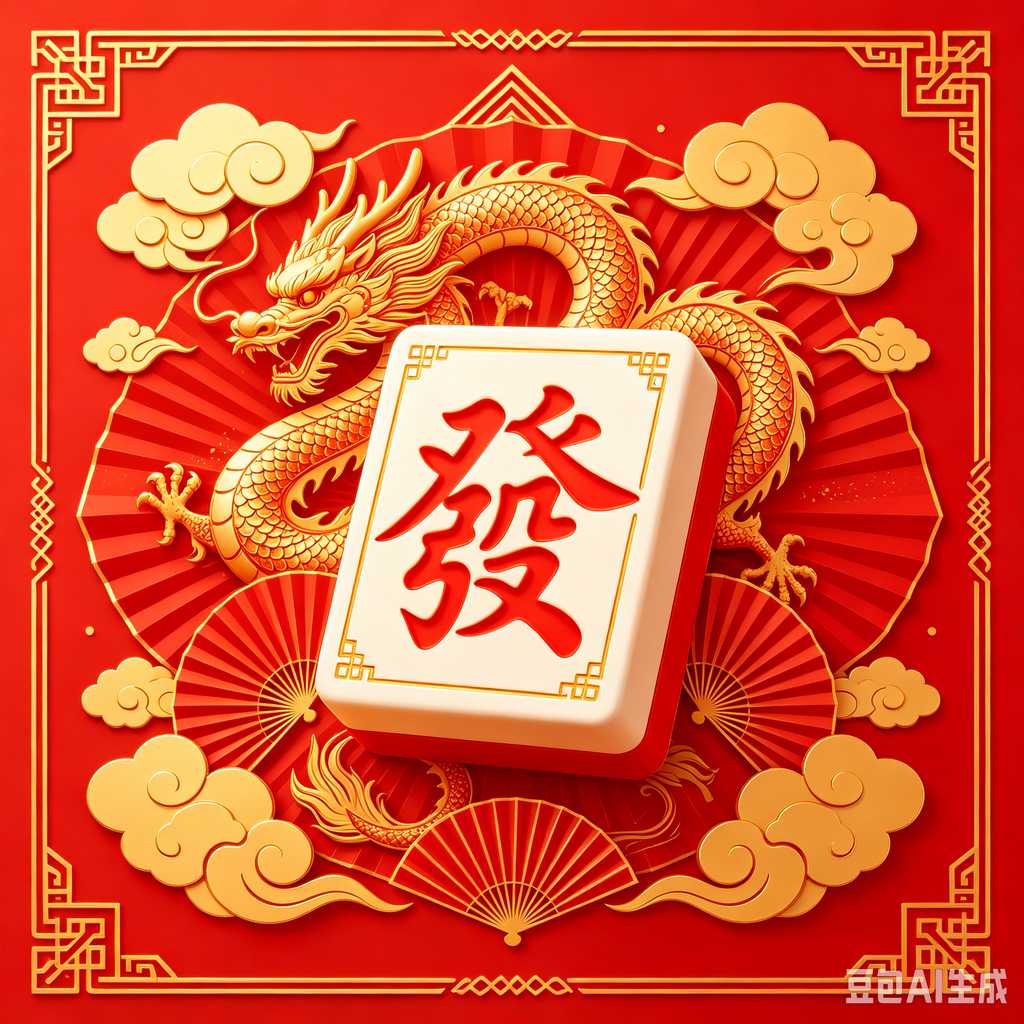 modern text mahjong tiles